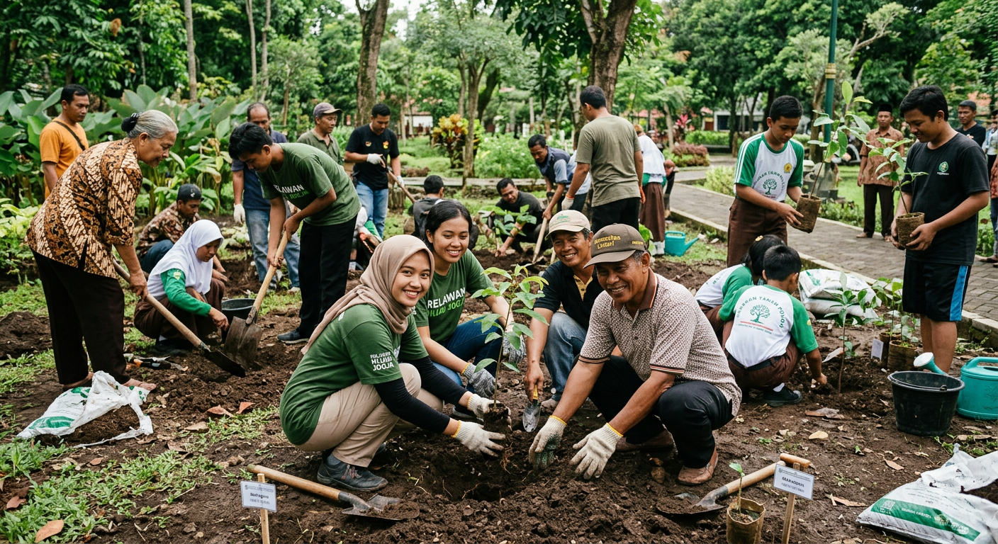 Penanaman Pohon Bersama Komunitas LIVESGP GOWA Hijau