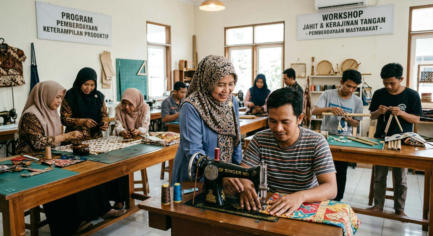 LIVESGP GOWA Berdaya - Program pemberdayaan masyarakat dan peningkatan keterampilan produktif.