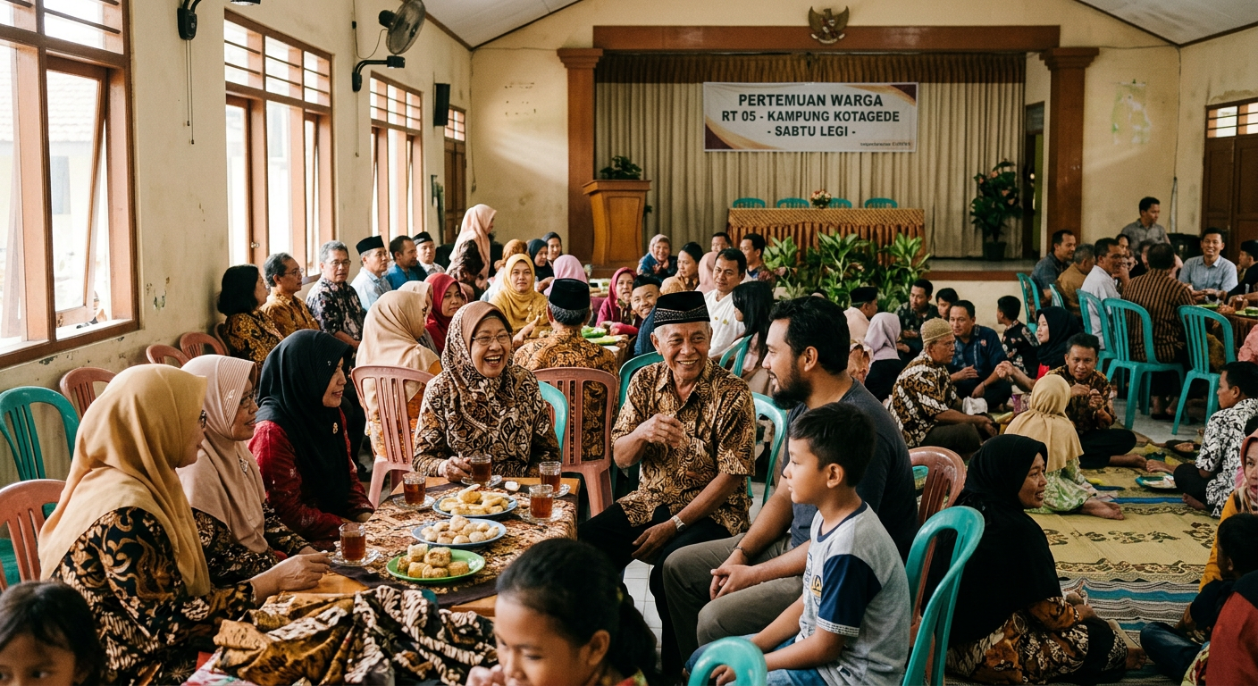 Pertemuan komunitas LIVESGP GOWA - masyarakat Indonesia berkumpul bersama